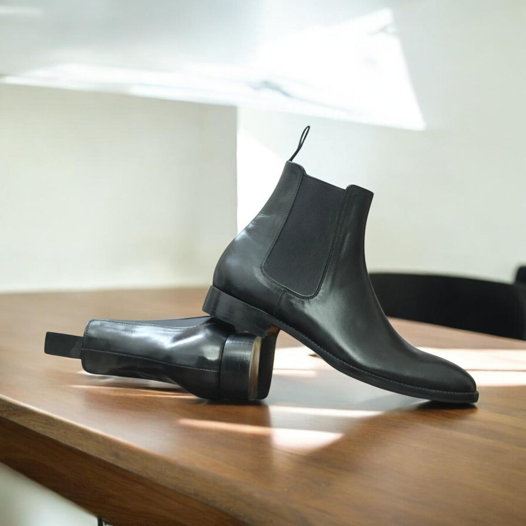 Handmade Full Grain Leather Chelsea Boots