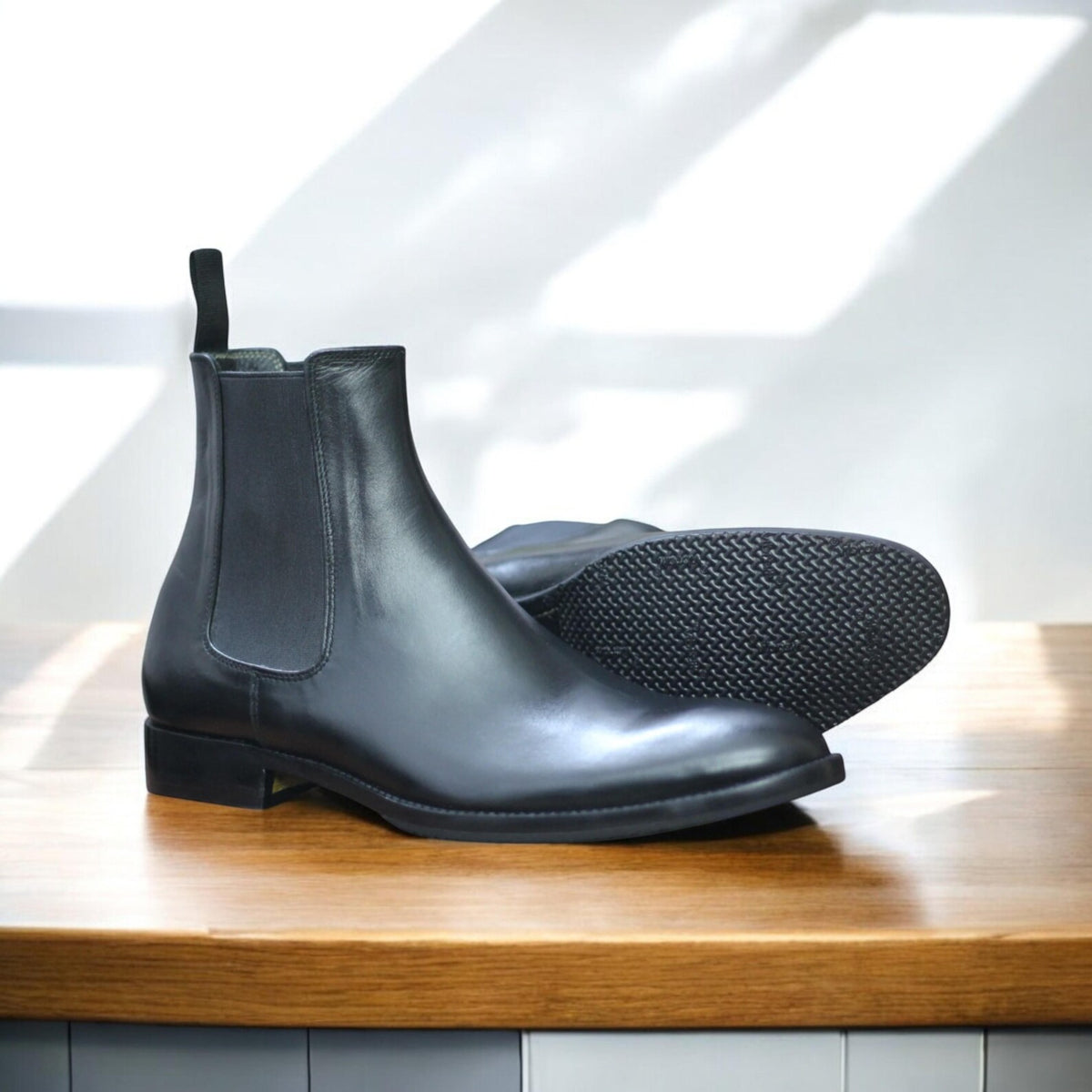 Handmade Full Grain Leather Chelsea Boots