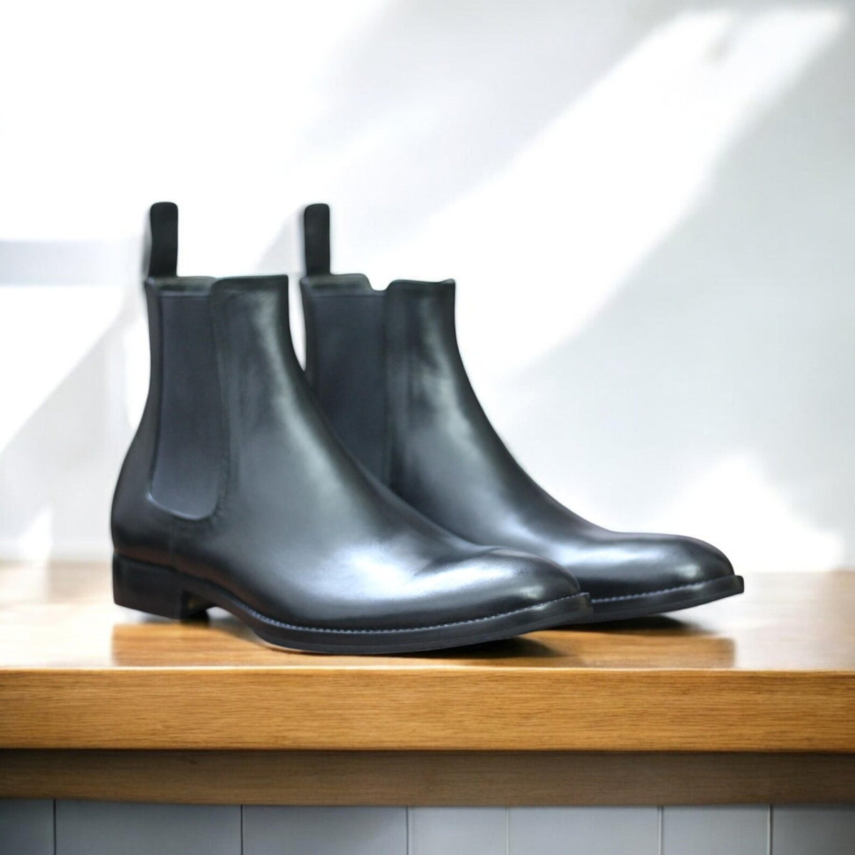 Handmade Full Grain Leather Chelsea Boots