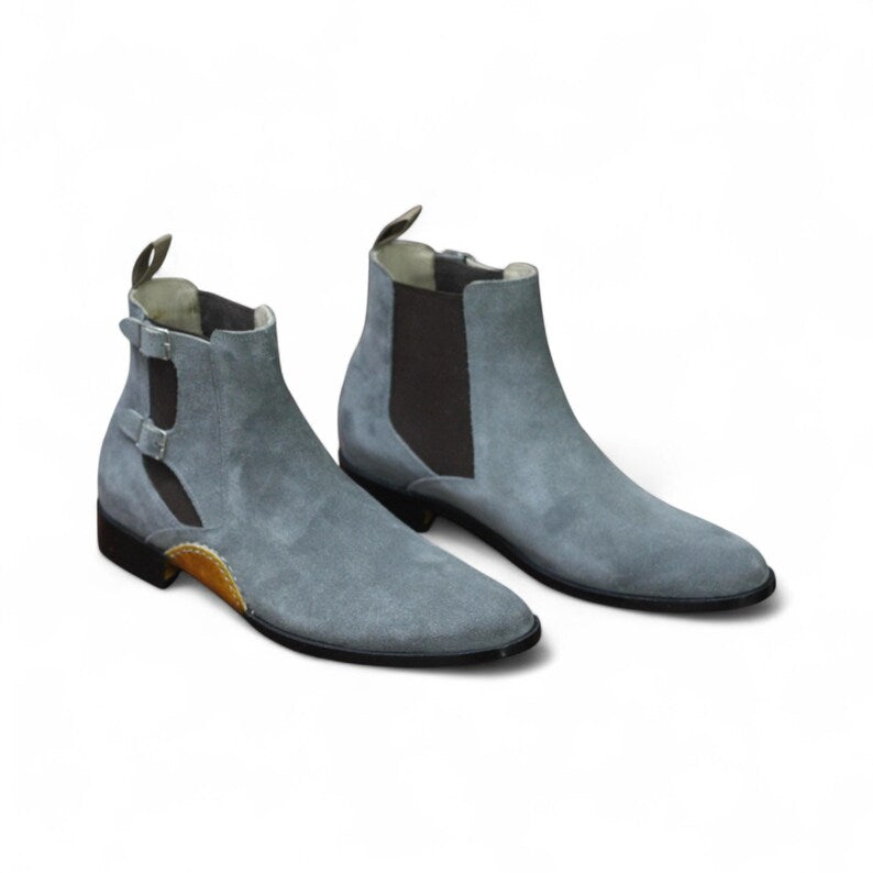 Handmade Chelsea Suede Leather Boots