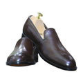 Handmade Brown Leather Brogue Loafers