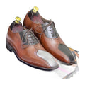 Handmade Two-Tone Wingtip Brogue Oxford Shoes
