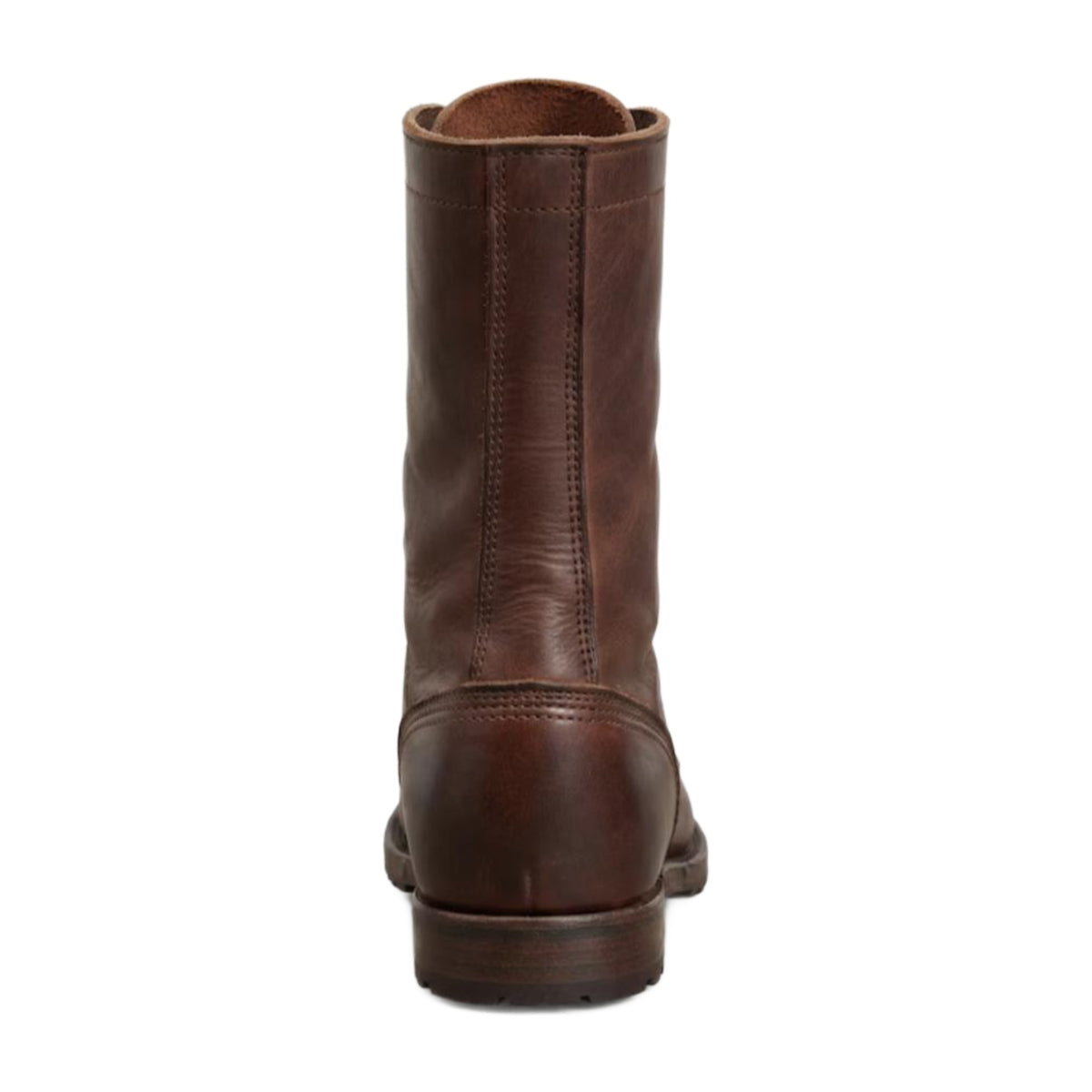 Leather Cap-Toe Tall Combat Boots