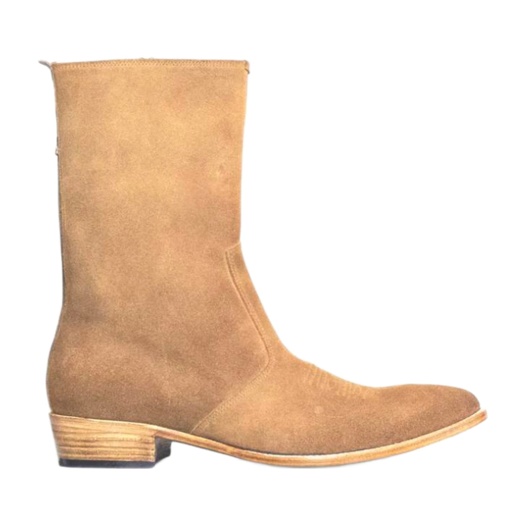 Leather Zipper Chelsea Boots