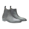 Woven Leather Chelsea Boots