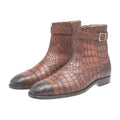 Alligator Print Leather Jodhpurs Boots