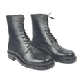 Leather High-Shaft Combat Boots