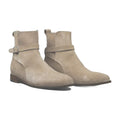 Suede Buckle Jodhpurs Boots
