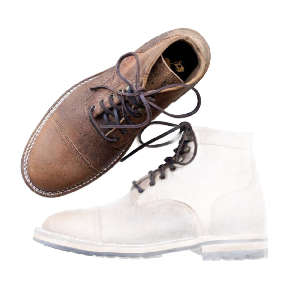 Handmade Leather Cap-Toe Work Boots