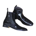 Patent Leather Side-Zip Ankle Boots