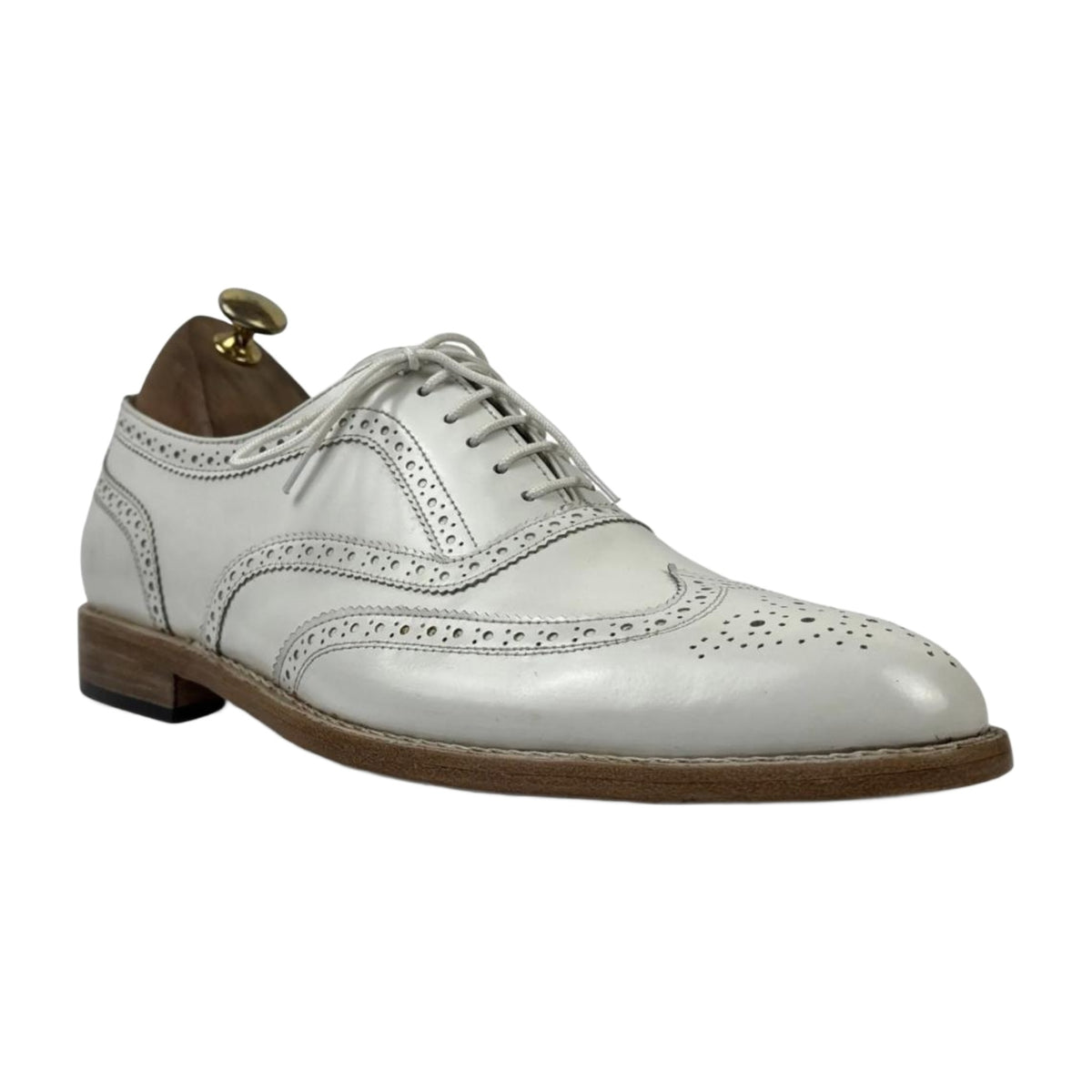 Handmade Leather Wingtip Oxford Shoes