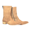 Leather Zipper Chelsea Boots