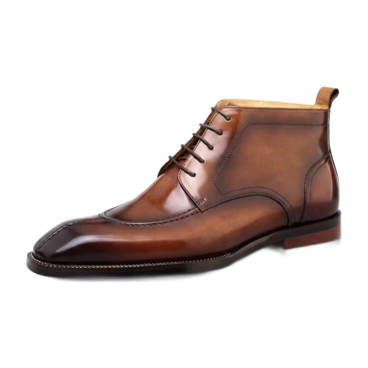 Leather Split-Toe Chukka Boots