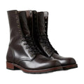Leather Tall Lace-Up Combat Boots