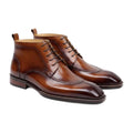 Leather Split-Toe Chukka Boots