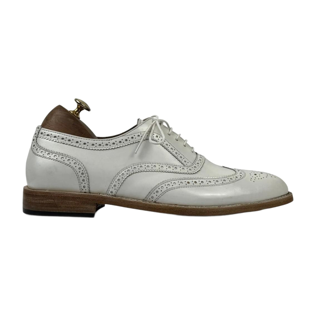 Handmade Leather Wingtip Oxford Shoes