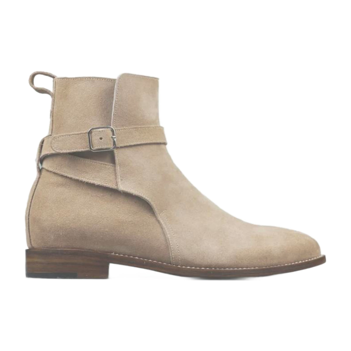 Suede Buckle Jodhpurs Boots