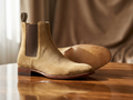 Suede Double Zipper Chelsea Boots